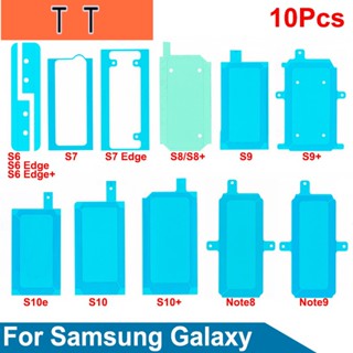  สติกเกอร์กาวแบตเตอรี่ กันน้ํา สําหรับ Samsung Galaxy S6 S7 Edge Note 8 9 S8+ S7 S8 S9 S10 Plus S10e 10 ชิ้น ต่อล็อต