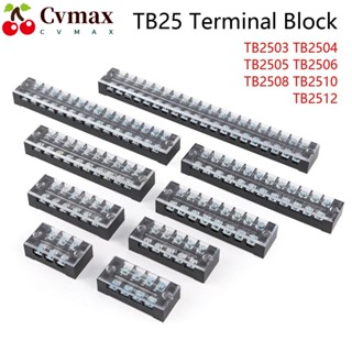 Cvmax TB Series บล็อกเทอร์มินัล ทนทาน 3/4/6/8/10/12 ตําแหน่ง สกรูกั้นแถวคู่