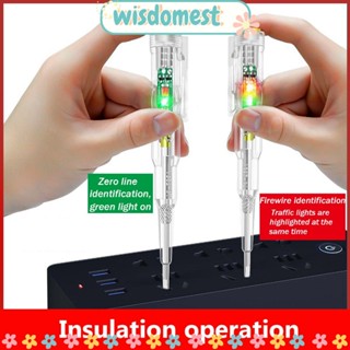 WISDOMEST ปากกาตรวจจับแรงดันไฟฟ้า อเนกประสงค์ สําหรับช่างไฟฟ้า