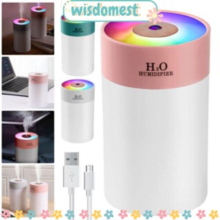 Wisdomest เครื่องฟอกอากาศความชื้นไฟฟ้า ชาร์จ USB ไฟกลางคืน LED สําหรับห้องนอน