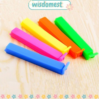 Wisdomest แคลมป์ซีลถุงขนมขบเคี้ยว แบบพลาสติก สุ่มสี