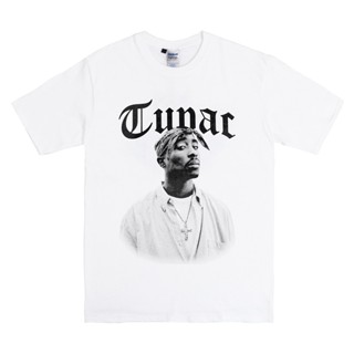 [S-5XL]ผ้าฝ้าย 100% เสื้อยืด ลาย Tupac สไตล์ฮิปฮอป