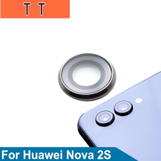  เลนส์กล้องด้านหลัง พร้อมแหวนกรอบ แบบเปลี่ยน สําหรับ Huawei Nova 2S