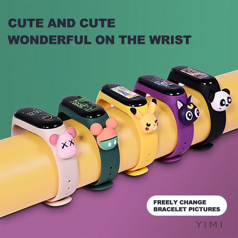 นาฬิกาข้อมือดิจิทัล LED กันน้ํา ลายการ์ตูนสไปเดอร์แมน ปิกาจู 50 สไตล์ เหมาะกับของขวัญ สําหรับเด็กผู้ชาย และเด็กผู้หญิง - รูปที่ 3