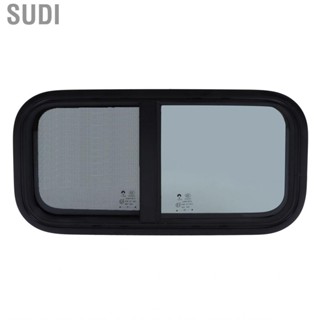 Sudi 600x300mm RV Window with Screen Vertical Horizontal Sliding for Campers Trailers Construction Vehicles Camper