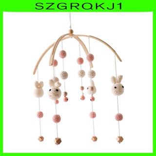 [szgrqkj1] โมบายกระดิ่งลม แบบไม้ แฮนด์เมด สําหรับแขวนตกแต่งห้องนอนเด็ก