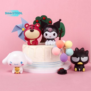 SANRIO Utzn&gt; ของเล่นตุ๊กตาการ์ตูนสุนัข เพนกวิน หมี ชินนาม่อนโรล คุโลมิ สตรอเบอร์รี่ น่ารัก สําหรับตกแต่งเค้กวันเกิด