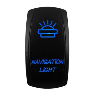 สวิตช์โยกโลโก้ NAVIGATION 5 Pin 12V 20A SPST ON OFF อุปกรณ์เสริม สําหรับรถยนต์ เรือ Carling Arb Narva 4x4 1 ชิ้น