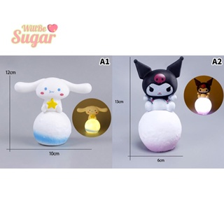 [WillBesugarT] โคมไฟ LED รูปการ์ตูน Kuromi Baby Cinnamon 3D น่ารัก สําหรับตกแต่งห้องนอน [ใหม่]