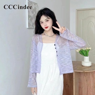 Cccindee เสื้อเชิ้ตแขนยาว คอกลม เข้ารูป สีพื้น เข้ากับทุกการแต่งกาย แฟชั่นสําหรับผู้หญิง 2023