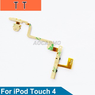  อะไหล่ปุ่มปรับระดับเสียง เปิด ปิด แบบเปลี่ยน สําหรับ iPod Touch 4 4th