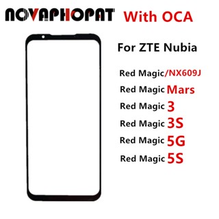 อะไหล่หน้าจอสัมผัส LCD สีแดง สําหรับ ZTE Nubia Red Magic Mars 3 3S 5G 5S