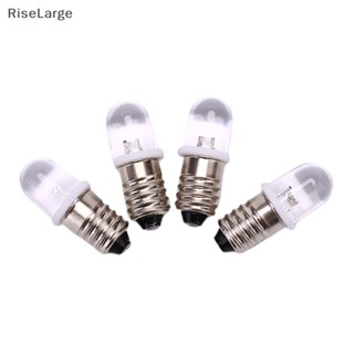 [RiseLarge] ใหม่ หลอดไฟ E10 Led DC 3V 4.5V สําหรับไฟฉาย 5 ชิ้น