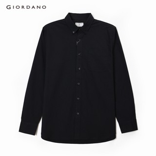 GIORDANO เสื้อเชิ้ตแขนยาว ผู้ชาย Mens Slim fit Shirt 01042002