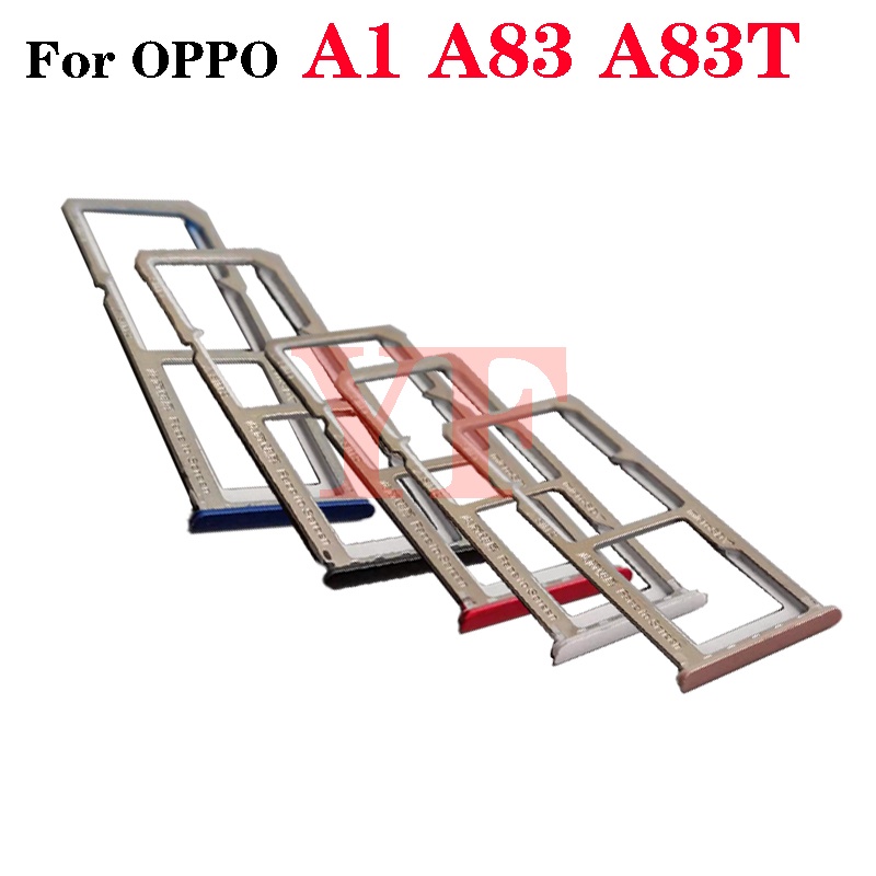 ถาดซิมการ์ดสําหรับOPPO A83 A1 A83Tซิมการ์ดที่ใส่ถาดช่องเสียบการ์ดอะแดปเตอร์อะไหล่