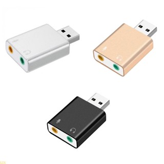 Xin อะแดปเตอร์การ์ดเสียงสเตอริโอ 3 5 มม. Trs เป็น USB 2 0 สําหรับหูฟัง PC USB อินพุต 3 5 มม. Trs