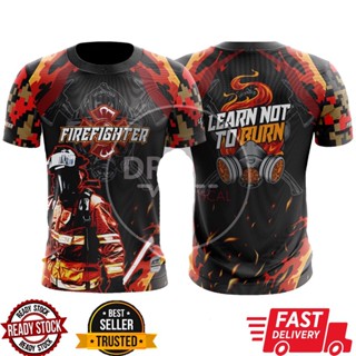 เสื้อยืดแขนสั้น ผ้าไมโครไฟเบอร์ พิมพ์ลาย Dr Fire Fighters แฟชั่นบูติก สําหรับผู้ชาย