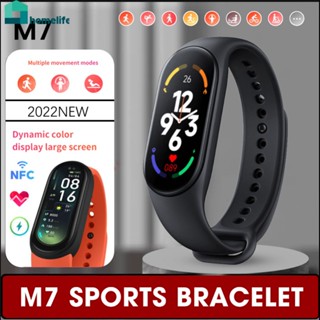 M7 Smart Watch HD หน้าจอขนาดใหญ่อัตราการเต้นหัวใจความดันโลหิตออกซิเจนในเลือด IP67กันน้ำแบบไดนามิก Dial Home home home