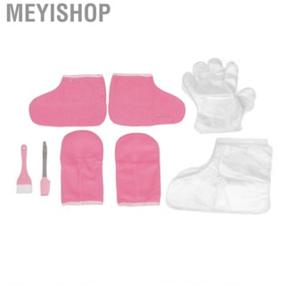 Meyishop Wax Hand Foot Liners Paraffin Pink Flannel Keep Warm Disposable  ZOK