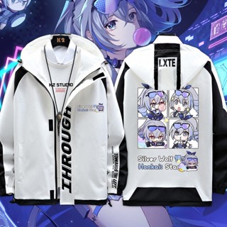 Honkai: Star Rail Silver Wolf character game around the men and women with the jacket jacket popular youth couple เสื้อแจ็กเก็ต