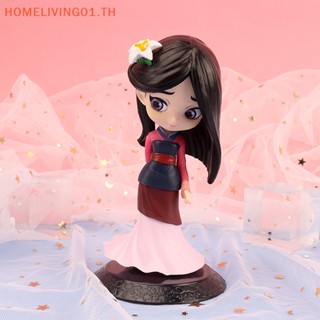 Onehome Q Posket Princesses โมเดลตุ๊กตาเจ้าหญิง Mulan 14 ซม. สําหรับตกแต่งเค้กรถยนต์ TH