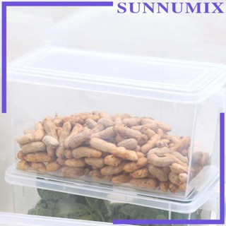 [Sunnimix] กล่องเก็บของในตู้เย็น พร้อมฝาปิด และที่จับ สําหรับซีเรียลผัก ไข่