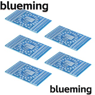 Blueming2 บอร์ด PCB เชื่อมบัดกรี ทองแดง สีฟ้า สําหรับฝึกเชื่อม 5 ชิ้น