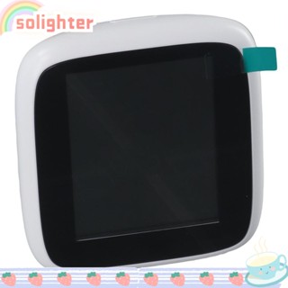 SOLIGHTER เครื่องวิเคราะห์ก๊าซคาร์บอนไดออกไซด์ CO2 หน้าจอ LED HD สีขาว สําหรับบ้าน ออฟฟิศ โรงเรียน