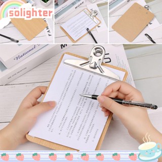 Solighter คลิปบอร์ดไม้ อเนกประสงค์ เครื่องเขียน 1 ชิ้น