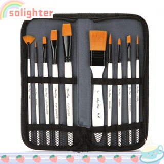 Solighter ผ้าไนล่อน สําหรับวาดภาพระบายสีน้ํา 10 ชิ้น