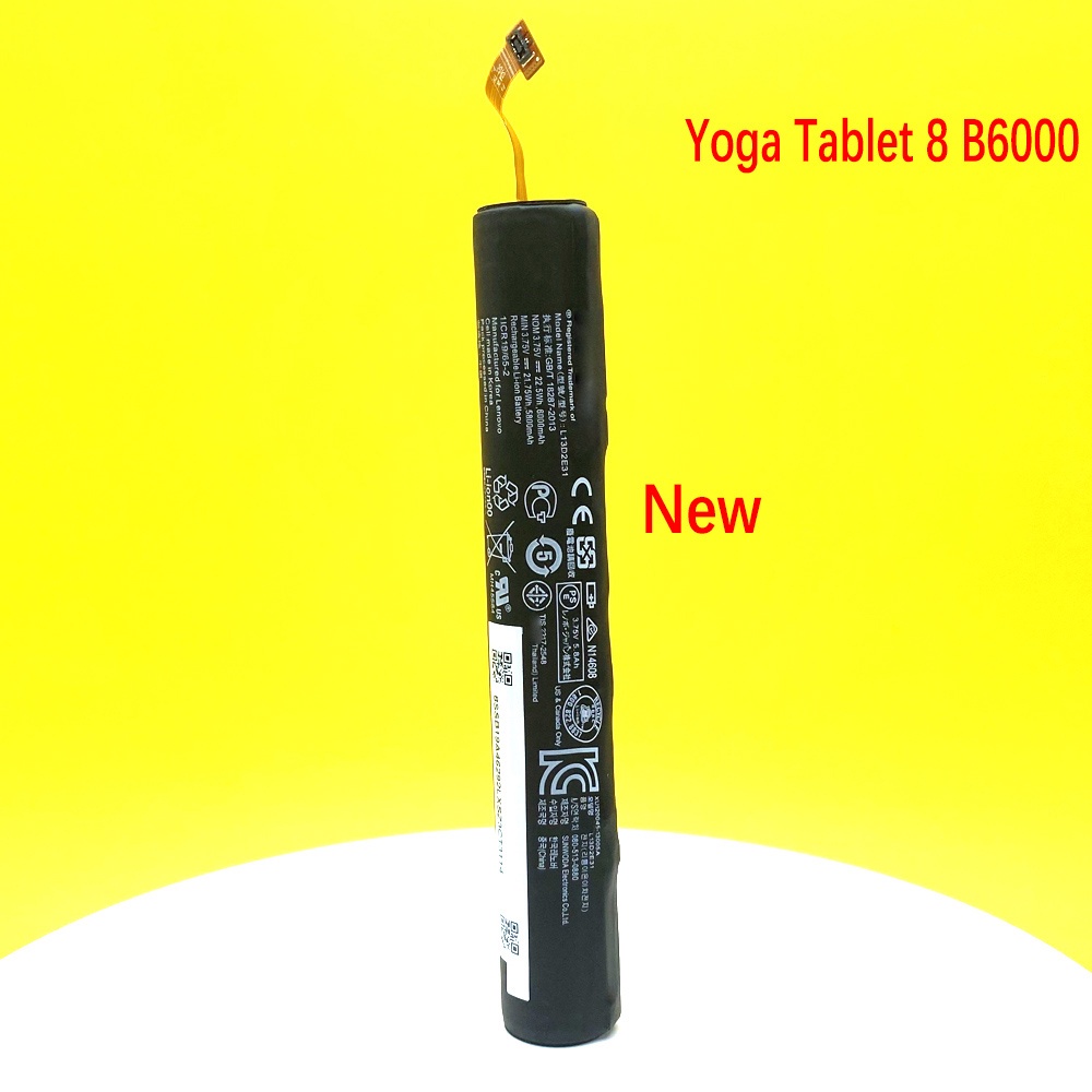 NEW Tablet Battery For Lenovo Yoga Tablet 8 B6000 B6000-H B6000-F 60044 60043 L13C2E31 L13D2E31 3.75