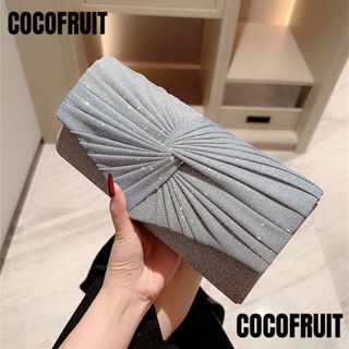 Cocofruit กระเป๋าสตางค์ ประดับกลิตเตอร์ หรูหรา สําหรับผู้หญิง งานเลี้ยงตอนเย็น