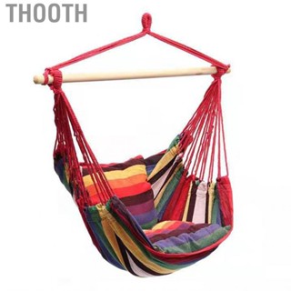 Thooth Hammock Chair Swing Indoor Garden Sports Home Travel Leisure Hiking Camping Hanging Bed