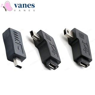 Vanes1 อะแดปเตอร์แปลง Micro USB เป็น Mini USB ตัวผู้ 5pin 5pin สําหรับโทรศัพท์มือถือ