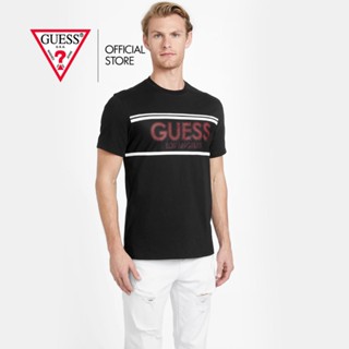 GUESS เสื้อยืดผู้ชาย รุ่น XBGI64KAK90 สีดำ