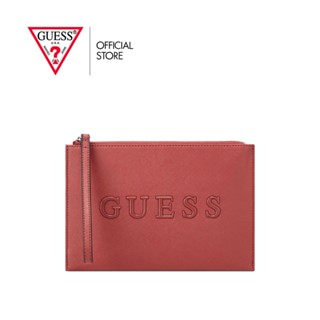 GUESS กระเป๋าสตางค์ผู้หญิง รุ่น SF903964 ROXBERRY SLG WRISTLET สีส้ม