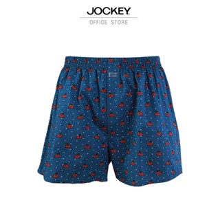 JOCKEY UNDERWEAR กางเกงบ็อกเซอร์ EU FASHION รุ่น KU 315200H F22 BOXER สีน้ำเงิน กางเกง บ็อกเซอร์ เสื้อผ้าผู้ชาย