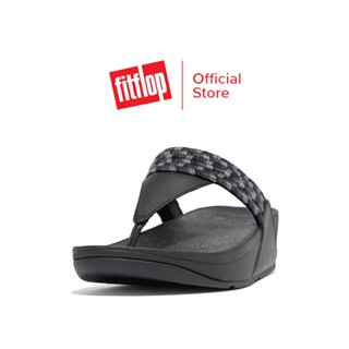 FITFLOP LULU ART-WEBBING รองเท้าแตะแบบหูหนีบผู้หญิง รุ่น GJ4-231 สี BLACK