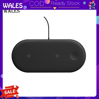 &lt;wales&gt; แท่นชาร์จไร้สาย 15w 3-in-1 ชาร์จเร็ว สําหรับ Iphone และ Android