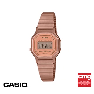 CASIO นาฬิกาข้อมือ CASIO รุ่น LA-11WR-5ADF วัสดุสเตนเลสสตีล สีชมพู