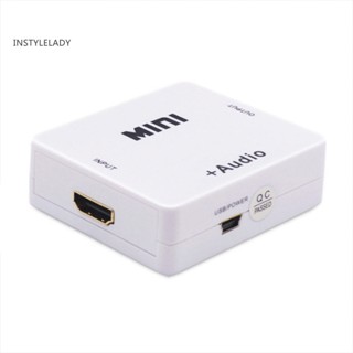 Instylelady อุปกรณ์แยกเสียง 1080P HDMI เป็น HDMI 35 มม. R/L อเนกประสงค์