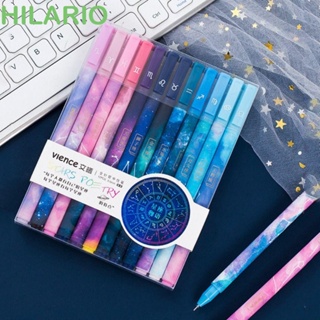 Hilario ชุดปากกาหมึกเจล ลายกลุ่มดาว 0.5 มม. สีดํา 12 ชิ้น ต่อชุด