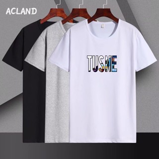 Acland เสื้อยืดผู้ชาย ผู้ชายเสื้อเชิ้ต เสื้อยืด ผ้านุ่ม ใส่สบาย ไม่หด ไม่ต้องรีด 36Z230908