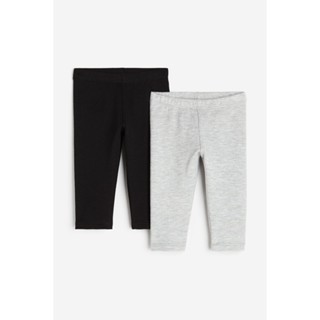 H&amp;M  Boy 2-pack cotton leggings with brushed inside 1104623_1