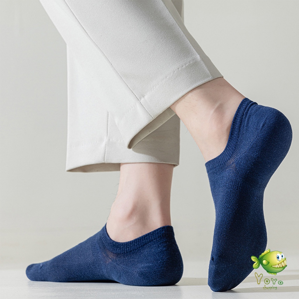YOYO ถุงเท้า ขนาดใหญ่พิเศษ 39-44 ถุงเท้าข้อสั้นผู้ชาย รูปที่ 7