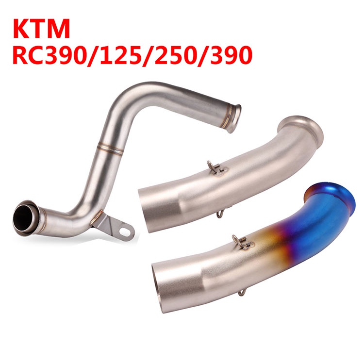 รถจักรยานยนต์ KTM 125 250 390 RC390 DUKE 2017-2021 ไอเสียขั้วต่อท่อกลาง