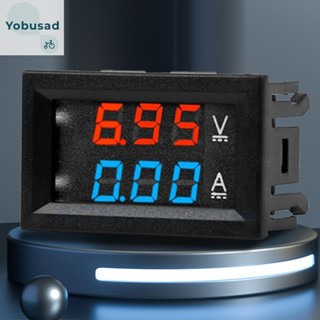 [Yobusad.th] มัลติมิเตอร์ดิจิทัล โวลต์แอมมิเตอร์ DC0-100V 10A 50A 100A 2 In1 หน้าจอ LED 0.56 นิ้ว