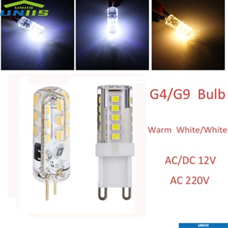 Uniis โคมไฟ 3W 5W 7W G4 AC DC12V 220V สีขาวอบอุ่น