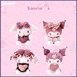 SANRIO Ye ตุ๊กตายัดนุ่น รูปหัวใจ เสือดาว ซานริโอ้ ของเล่นสําหรับเด็ก