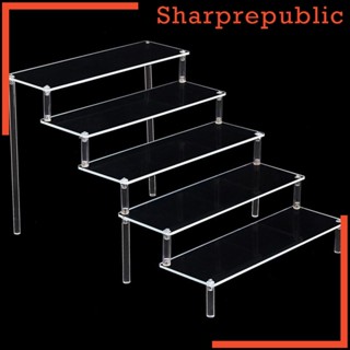 [Sharprepublic] บันไดอะคริลิคใส สําหรับวางเครื่องสําอาง โมเดลฟิกเกอร์ โมเดลรถยนต์